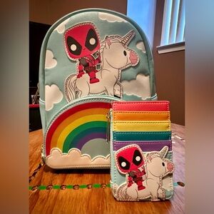 Deadpool Loungefly Mini Backpack & Wallet
